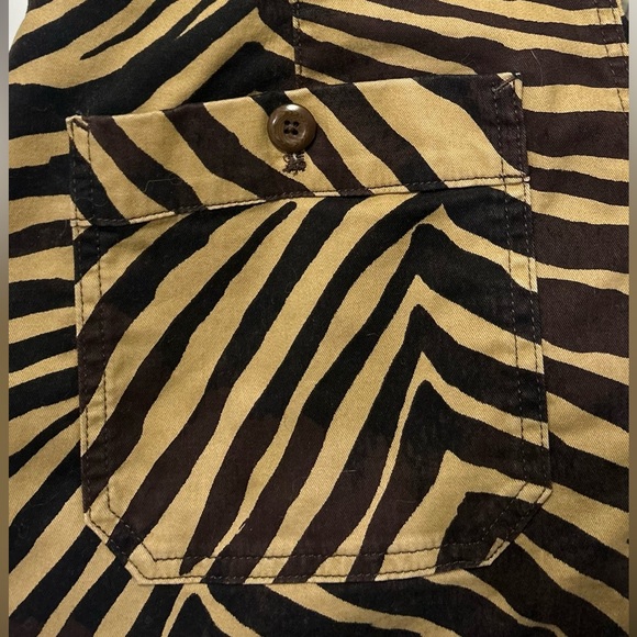 💫Banana Republic Women's Sloan Black & Yellow Animal Prints Jeans - Picture 4 of 10